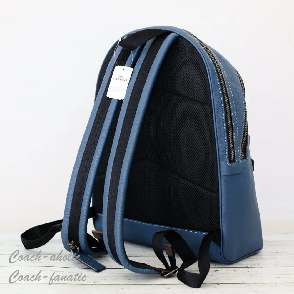 NWT 78564 Disney X Coach Academy Leather Backpack With Mickey in Denim - Picture 8 of 12